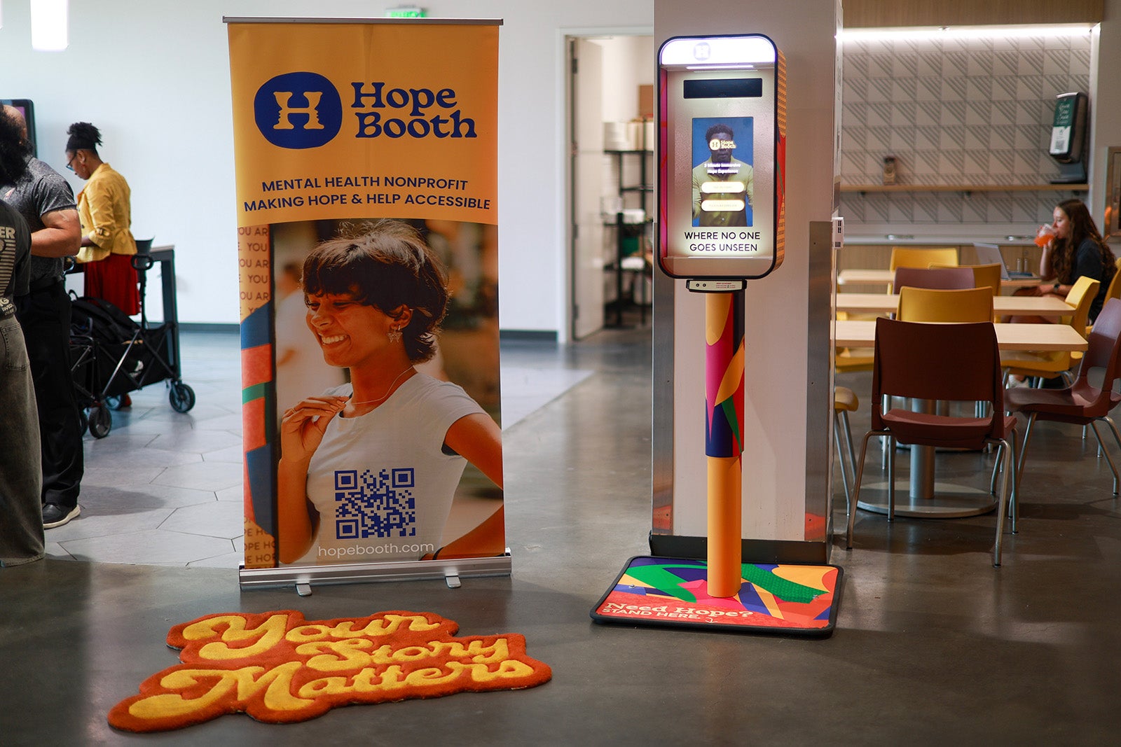hope booth digital terminal in FSU union space on first floor by starbucks