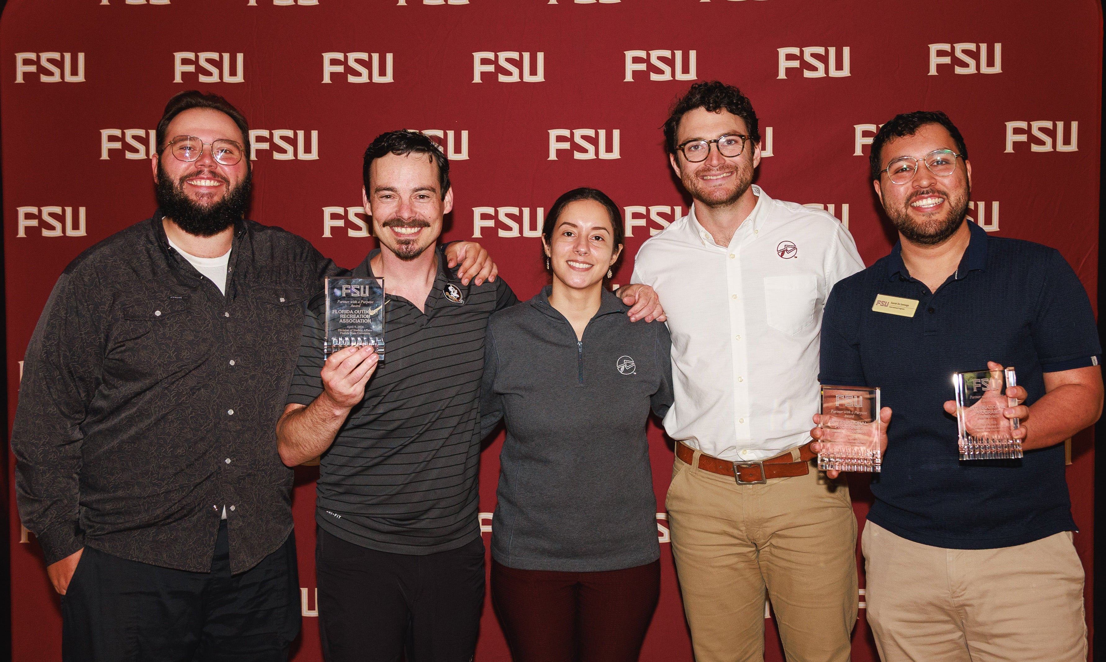 5 representatives from International programs, Campus Rec