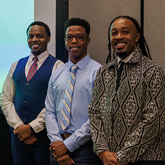 photo of Jordan Felton, Adarius Simpkins and Kendall Harris