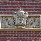 Photo of  architectural details on building on campus